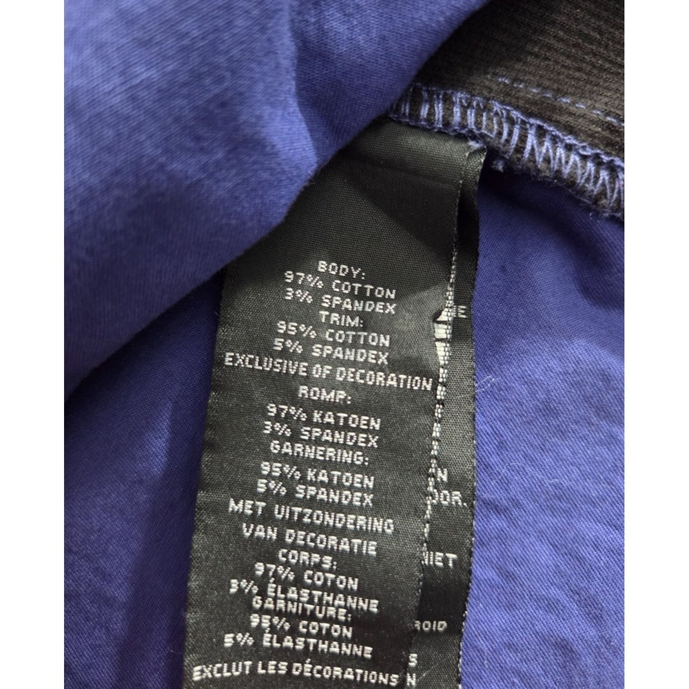 Harley Davidson Shirt Womens 2 Extra Large Wide Purple Black Zip Stretch Polo - Picture 5 of 7